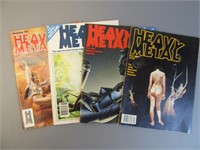 Heavy Metal Magazine - D, Lot of 4