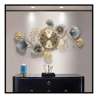 CDDUOLA Large Wall Clock Decor, Modern 3D Metal G