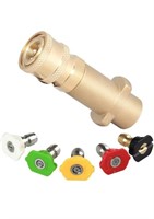 (New) Brass Pressure Washer Gun Adapter with 1/4"