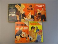 Pulp Sleeze Paperbacks 1950s-60s - Lot of 5 - B