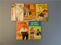 Pulp Sleeze Paperbacks 1950s-60s - Lot of 5 - C