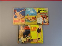 Pulp Sleeze Paperbacks 1950s-60s - Lot of 5 - F