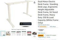 B2086 Dual Motor Electric Desk Frame Heavy Duty