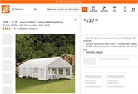 W2215  PHI VILLA 16x32 Outdoor Canopy Tent