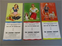 Pin-Up Ink Blotters - Lot of 3 - B