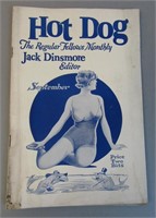 Hot Dog Pulp Pin-Up Magazine Sept 1928