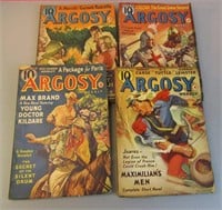 The Argosy Pulp Magazine - Lot of 4 Issues - B
