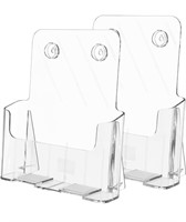 MaxGear 2 Pack Acrylic Brochure Holder, 8.5x11