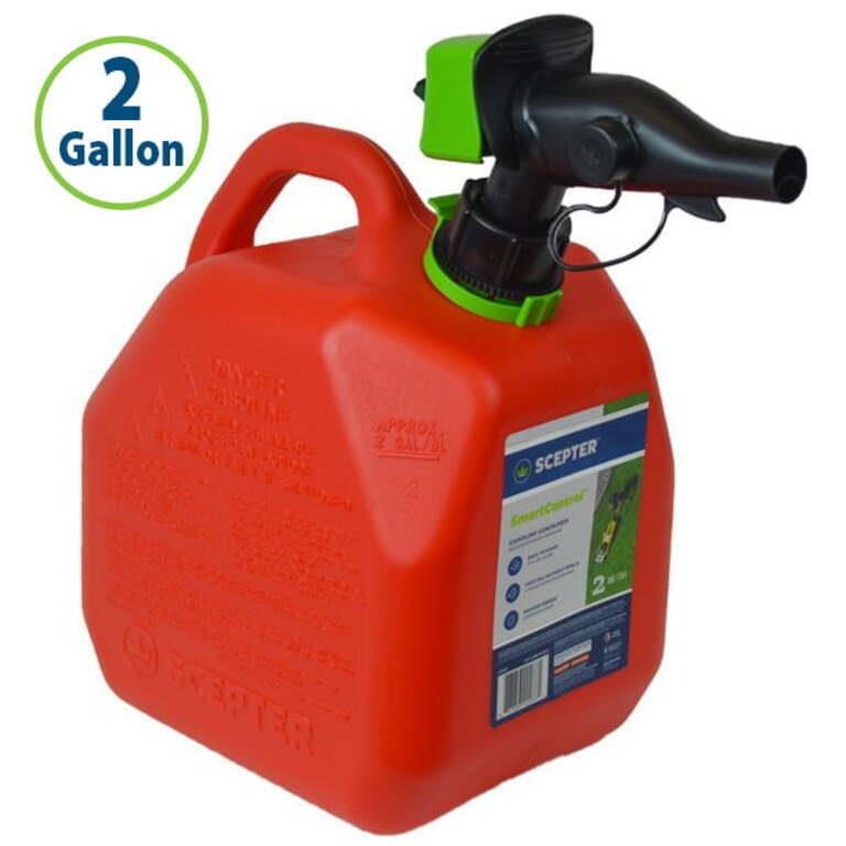 R7007  Scepter Smartcontrol Gas Can, 2 Gallon, Red