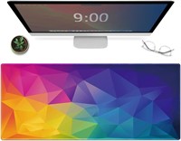 R7012  Abstract Rainbow Gaming Mouse Pad, 31.5x11.