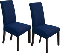 NORTHERN BROS Navy Blue Chair Covers  2pcs