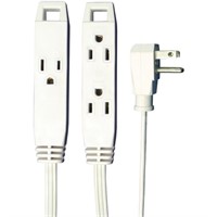 R7020  Axis 3-Prong Wall-Hugger Extension Cord, 8
