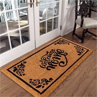 W2232  LuxUrux Coco Coir Doormat, Natural, 24 x 36