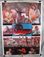 LARGE 1977 CHICAGO CONCERT POSTER