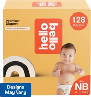 $35  Hello Bello Diapers  NB  128Ct  Boy/Neutral
