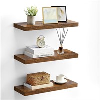 $46  VASAGLE 3 Shelves  8x23.6x1.5  Rustic Brown