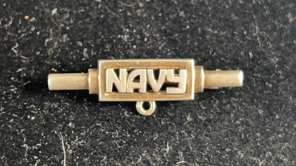 Sterling NAVY Lapel Pin