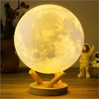 $43  LOGROTATE Moon Lamp  18 Colors  9.5 inch