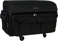 $150  Everything Mary XXL Rolling Sewing Tote Blac