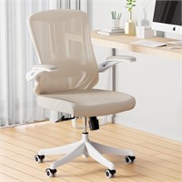 $170  Ergonomic Office Chair  Mid-Back Mesh (Khaki