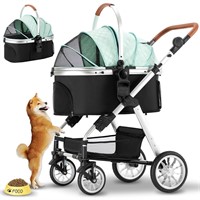 $130  Pet Stroller for Medium  Small Dog  Green