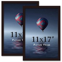 11x17 Black Picture Frame 2 Pack Wood