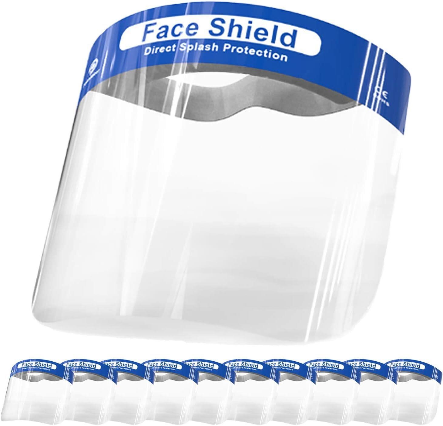 20 Pack Safety Face Shield  Clear Lens
