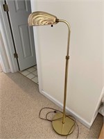 Floor Standing Brass Shell Reading Lamp