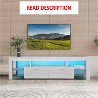 HOUAGI LED TV Stand 50-70 Inch  White  63'