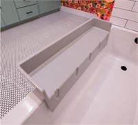 Tub Topper® Bathtub Splash Guard Play Shelf Area