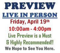 PREVIEW LIVE IN PERSON - Friday, April 19th