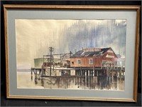 Bob Stearns Signed Watercolor On Paper. 33.5x24