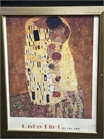 Gustav Klimt Art Print. ‘The Kiss’ 25.5x31.5