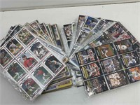 Mixed sports cards in pages with stars