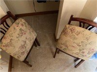 Folding ornate chairs