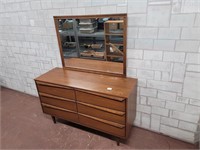 Mid centry modern long dresser with mirror