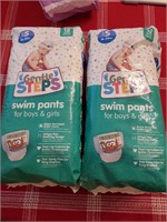 Two Pkg Gentle Steps Swim Pants Size Small