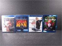 Lot of 4 Blu-Ray DVD's