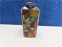 10" Stained Glass Mosaic Handmade Vase