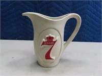 vintage SEAGRAM'S 7 Pottery 7" Pitcher EXC