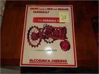 McCormick Deering Farmall metal sign  16 x18