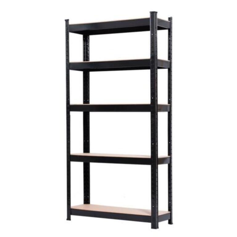 59"H 5 Tier Heavy Duty Metal Shelving Rack Unit T