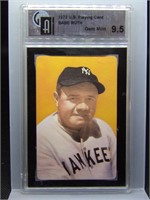 Babe Ruth 1973 Playing Card Graded 9.5