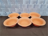 Orange plant pots