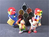 Lot of Small Vintage Clowns & Balloons