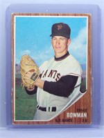 Ernie Bowman 1962 Topps