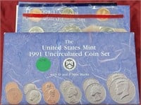 1991 US MINT UNC COIN SET