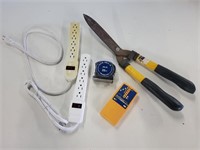 2 Power Strips, Sensor, Clippers, Tape Measure