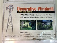 New Decorative Windmill, 8ft Tall, 22in Wheel