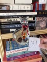 VTG Murano style glass cat with goldfish